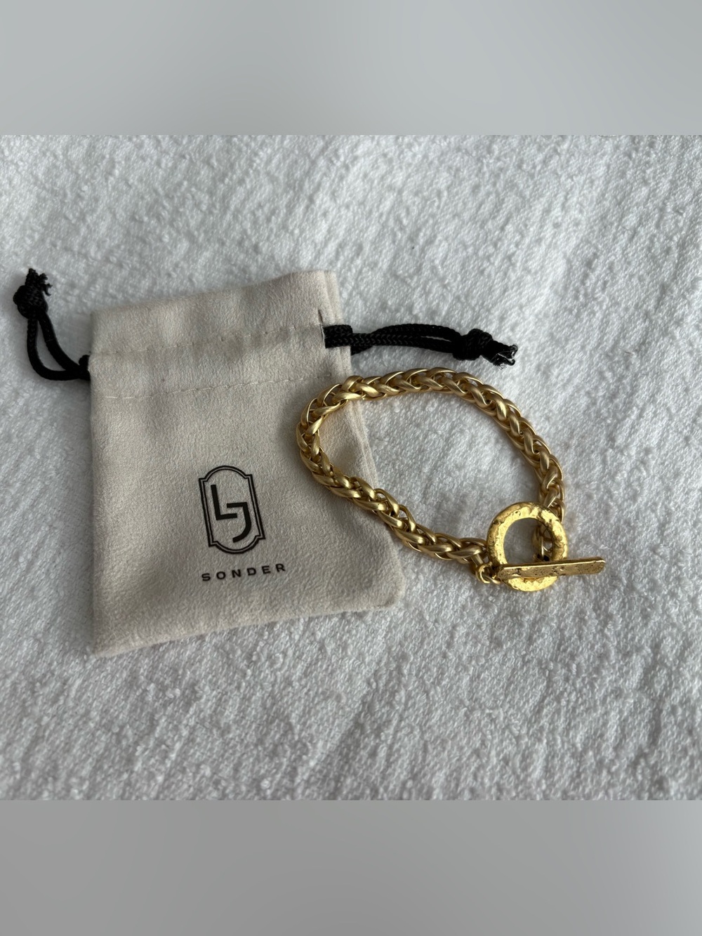 LJ Sonder Gold Toggle-Link Chain Bracelet